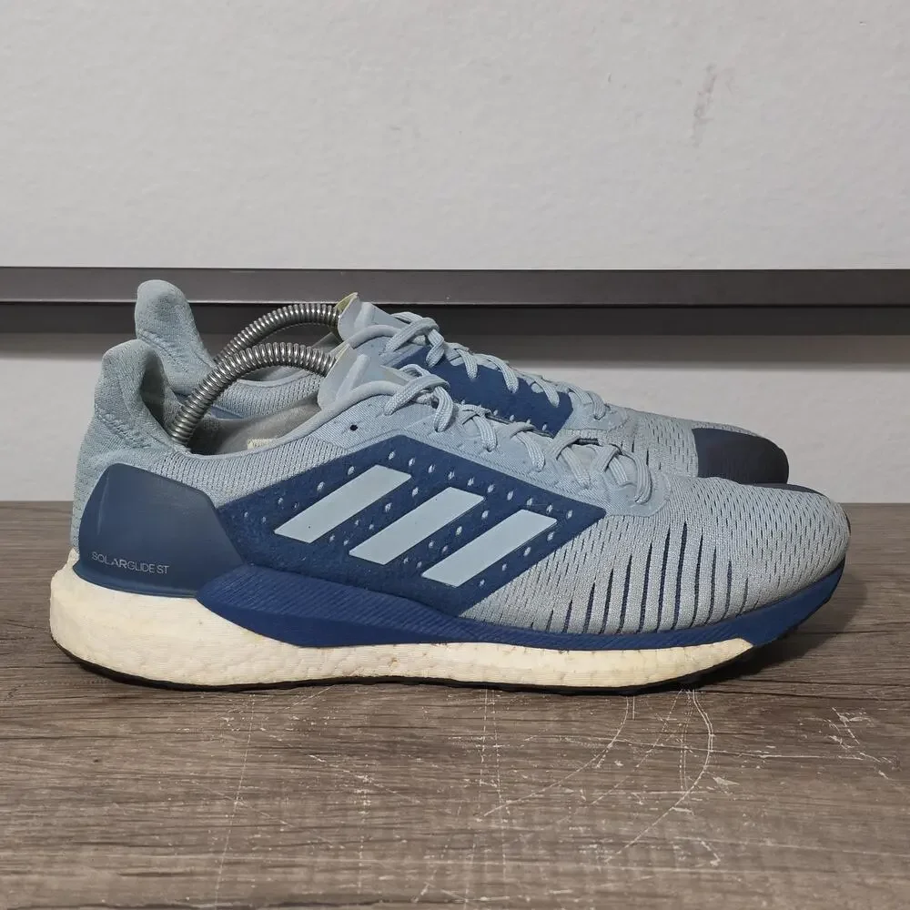 Adidas Solar Glide ST Men's Athletic Running Shoes Sneakers Size 10.5 Blue